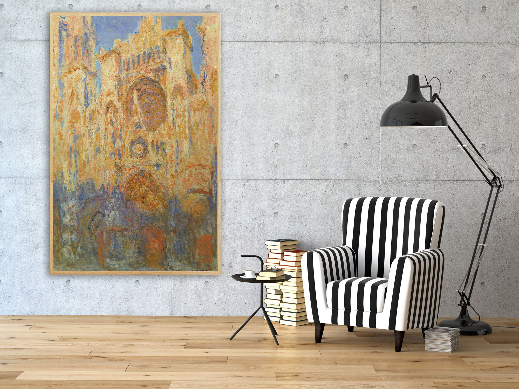 Claude Monet - Kathedrale von Rouen, 1894, Bilderrahmen Eiche