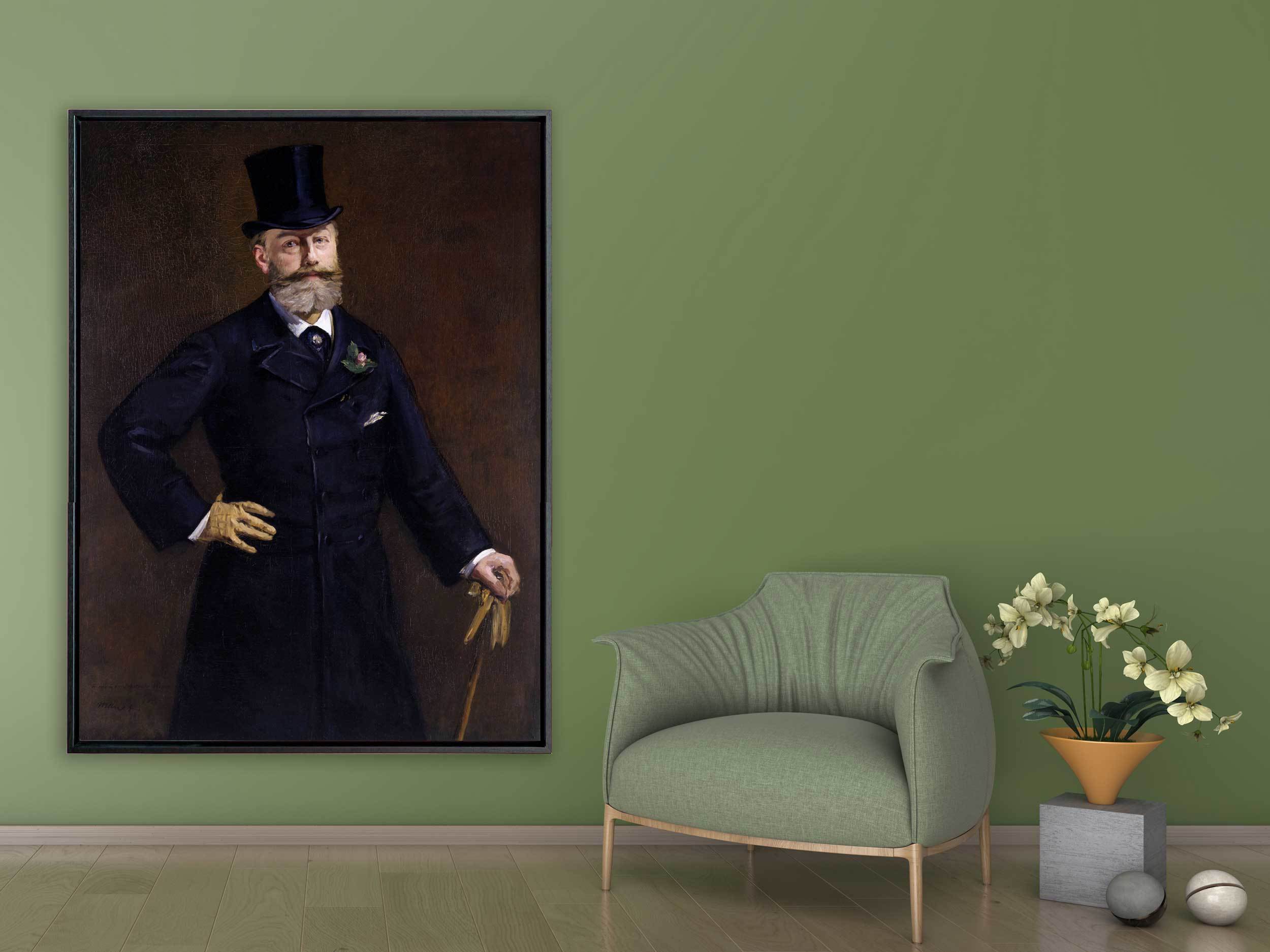 Edouard Manet - Antonin Proust, 1880, Schattenfugenrahmen schwarz