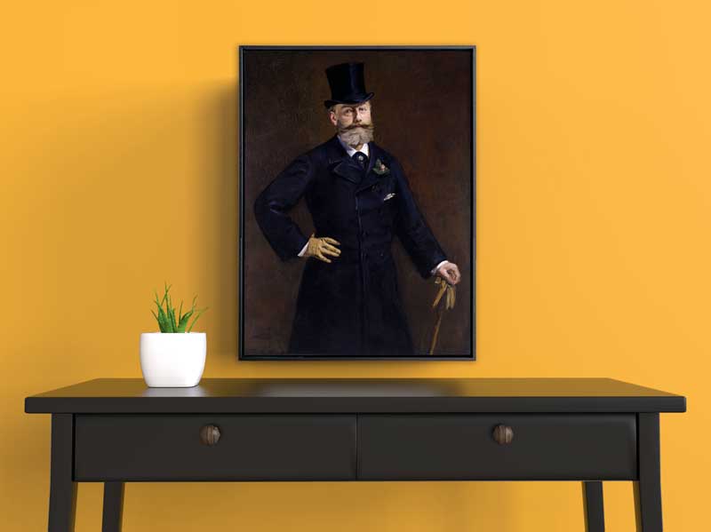 Edouard Manet - Antonin Proust, 1880, Schattenfugenrahmen schwarz
