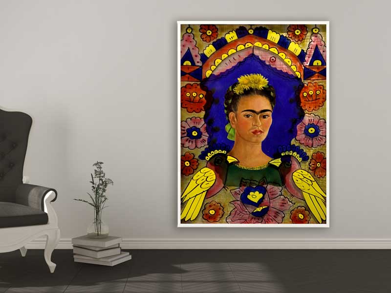 Frida Kahlo - The Frame, 1938, Bilderrahmen weiß